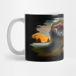 Titanoboa snake - Tropical style Mug